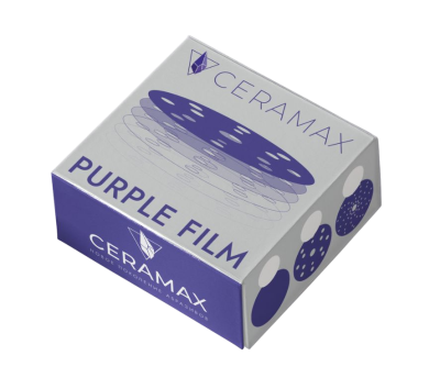 Круг шлифовальный 150 мм CERAMAX PURPLE FILM multiholes (мультиотверсный), P320, 1 шт. (уп. 50 шт.)